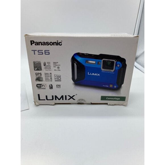 Panasonic Lumix DMC-TS6 Waterproof Digital Camera Camouflage w/ Box Accessories - Picture 11 of 13